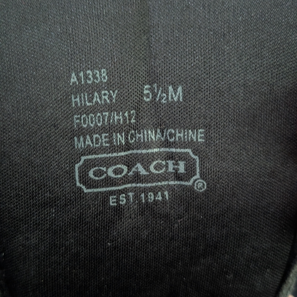 Coach Women's Black and Gray Sneakers - Picture 8 of 8